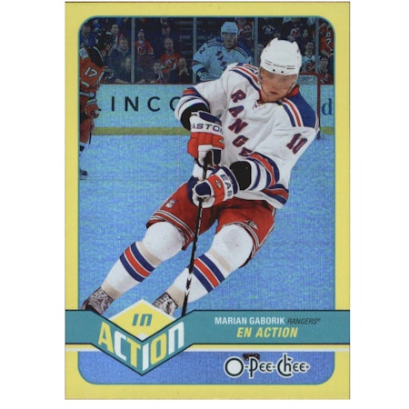 2011-12 O-Pee-Chee In Action #A18 Marian Gaborik (40-X52-RANGERS)