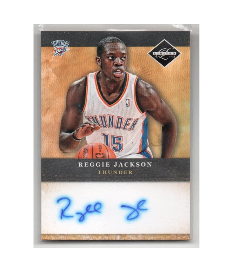 2011-12 Limited 2011 Draft Pick Redemptions Autographs #XRCEE Reggie Jackson (50-Q5-NBATHUNDER)