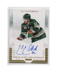 2011-12 Panini Private Signings #CC Cal Clutterbuck (40-X249-NHLWILD)