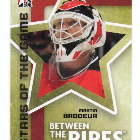 2006-07 Between The Pipes #70 Martin Brodeur (10-X337-DEVILS)