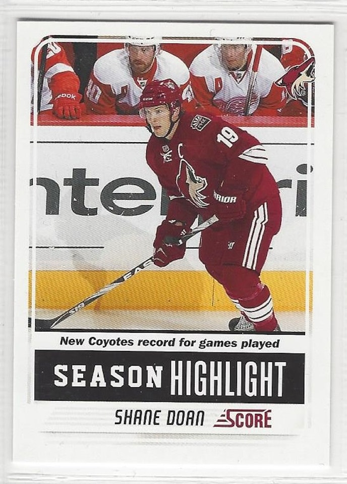 2011-12 Score #20 Shane Doan SH (5-287x4-COYOTES)