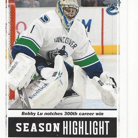 2011-12 Score #24 Roberto Luongo SH (10-X42-CANUCKS)