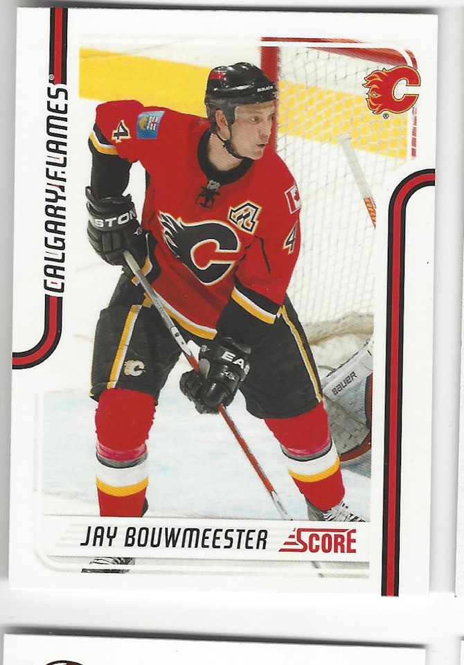 2011-12 Score Glossy #92 Jay Bouwmeester (10-X44-FLAMES)