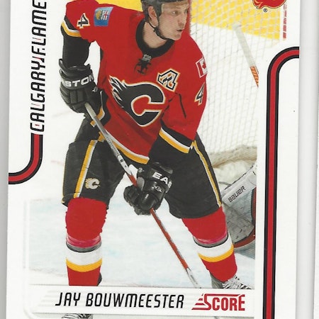 2011-12 Score Glossy #92 Jay Bouwmeester (10-X44-FLAMES)