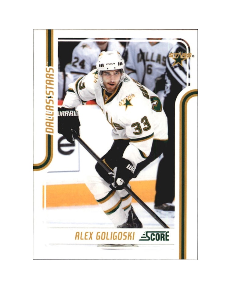 2011-12 Score Glossy #166 Alex Goligoski (10-X190-NHLSTARS)