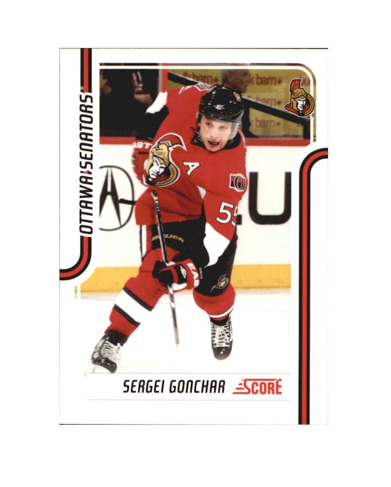 2011-12 Score Glossy #330 Sergei Gonchar (10-X190-SENATORS)