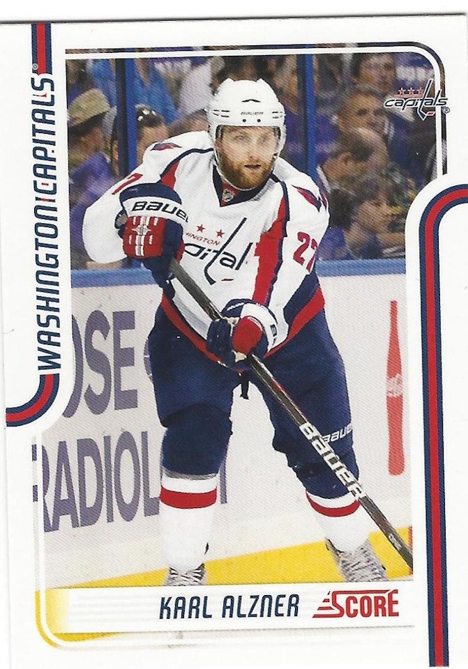 2011-12 Score Glossy #466 Karl Alzner (10-27x6-CAPITALS)