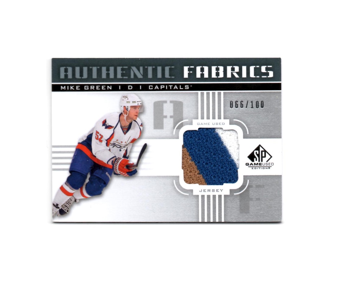 2011-12 SP Game Used Authentic Fabrics #AFGR Mike Green (50-X75-CAPITALS)