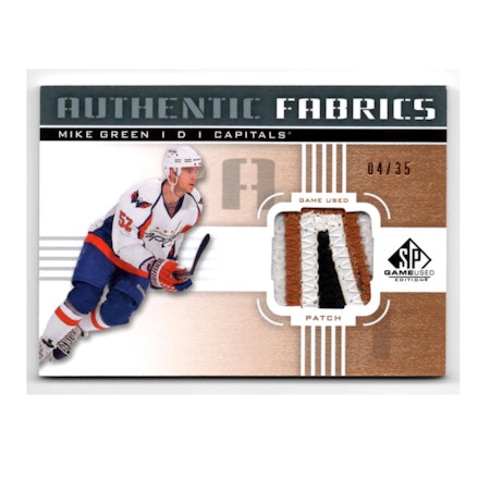 2011-12 SP Game Used Authentic Fabrics Patches #AFGR Mike Green (200-X96-CAPITALS)