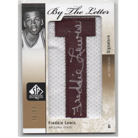 2011-12 SP Authentic By The Letter #BLFL2 Freddie Lewis (200-X244-NBAPACERS)