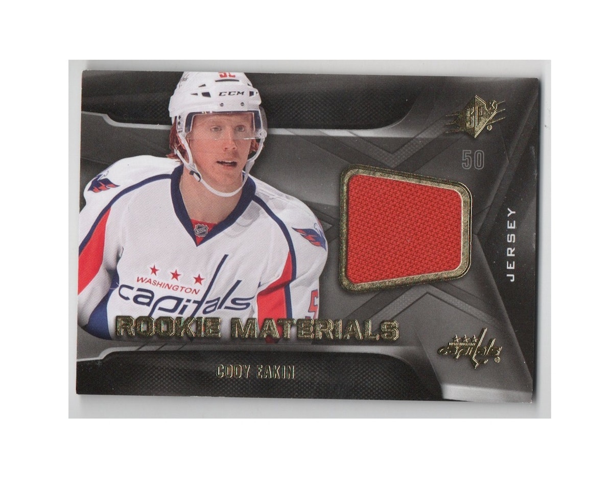 2011-12 SPx Rookie Materials #RMCE Cody Eakin A (40-X153-CAPITALS)