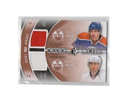 2011-12 SPx Winning Combos #WCEH Taylor Hall Jordan Eberle E (50-X228-GAMEUSED-OILERS)
