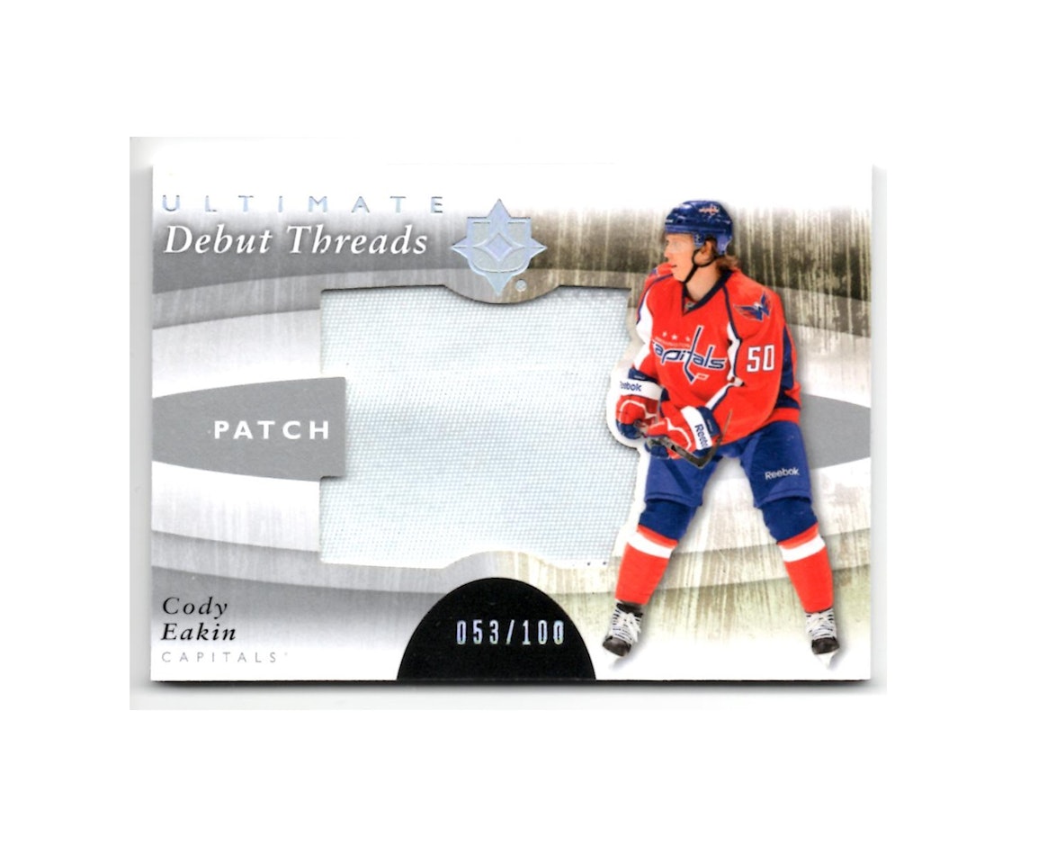 2011-12 Ultimate Collection Debut Threads Patches #DTCE Cody Eakin (80-X92-CAPITALS)