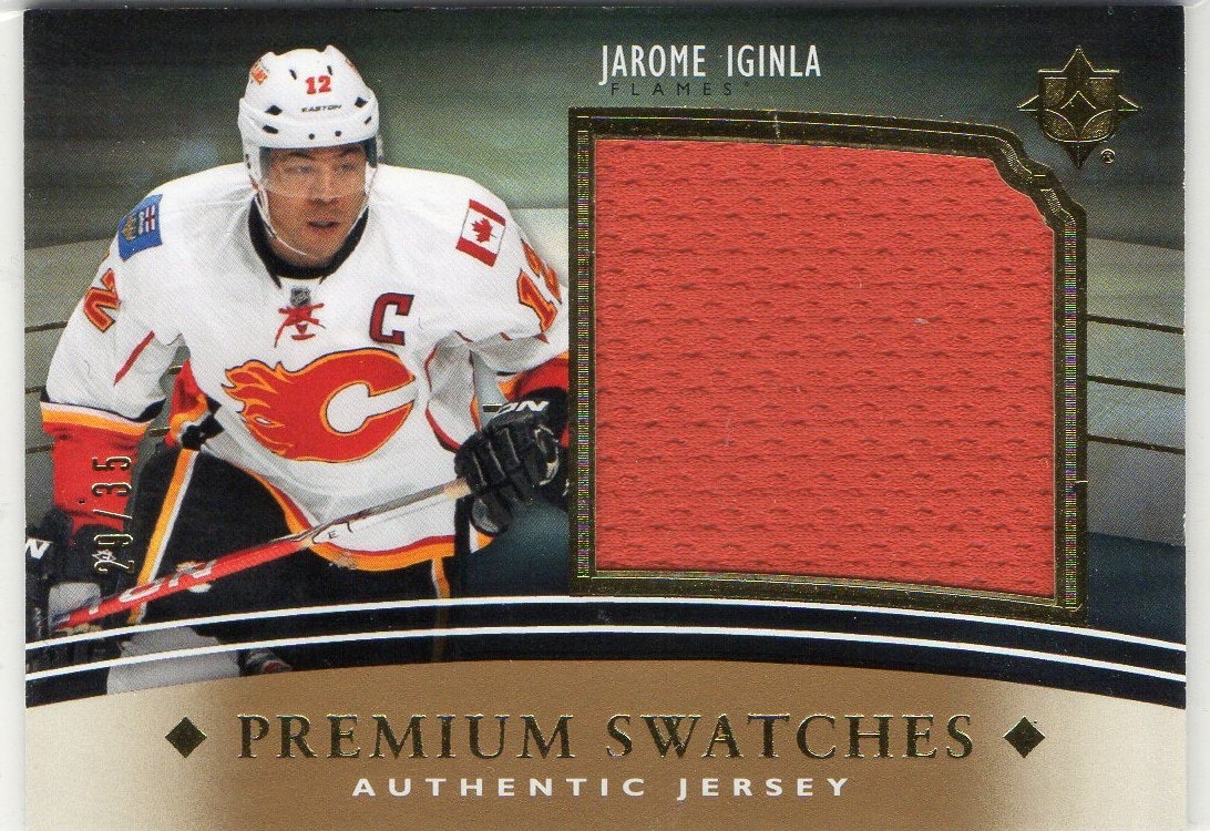 2011-12 Ultimate Collection Premium Swatches #PSJI Jarome Iginla (80-124x8-FLAMES)