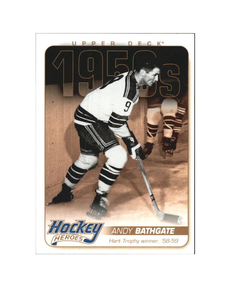 2011-12 Upper Deck Hockey Heroes #HH3 Andy Bathgate (10-X192-RANGERS)