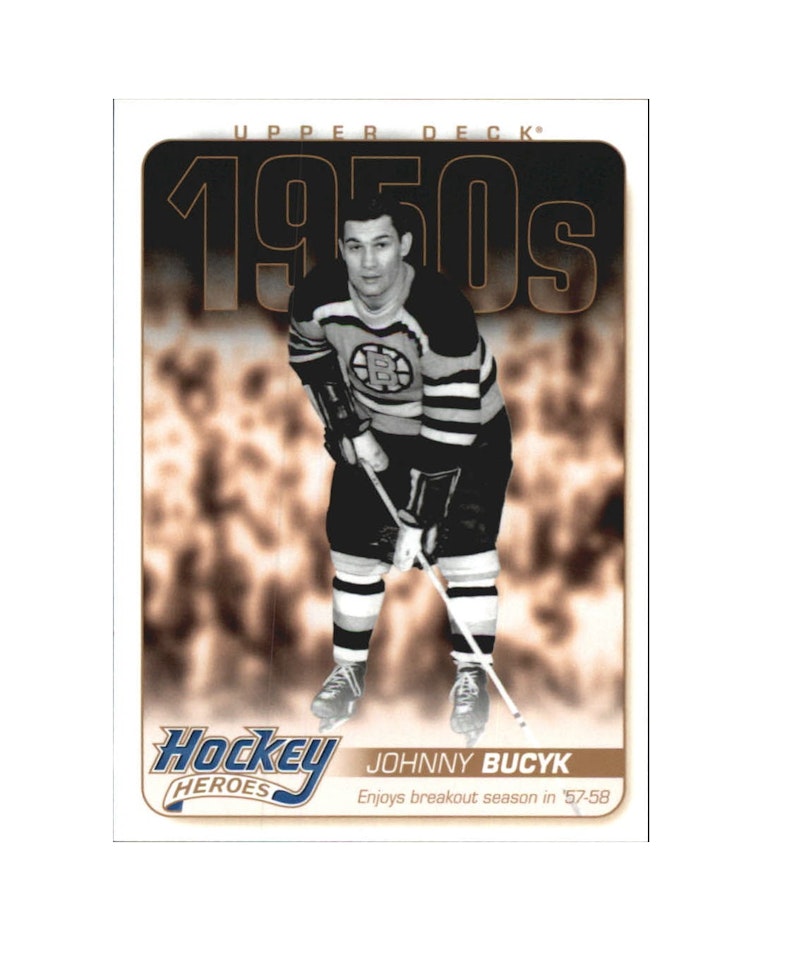2011-12 Upper Deck Hockey Heroes #HH5 Johnny Bucyk (10-X192-BRUINS)