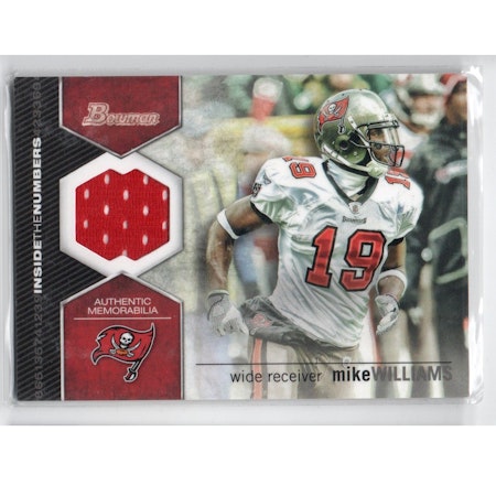 2012 Bowman Inside the Numbers Relics #ITNRMWI Mike Williams (30-X245-NFLBUCCANEERS)