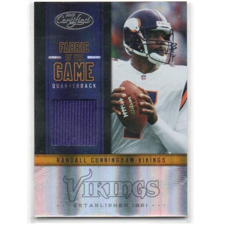 2012 Certified Fabric of the Game #35 Randall Cunningham (40-X213-NFLVIKINGS)