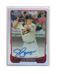 2012 Bowman Chrome Rookie Autographs Refractors #215 Joe Benson (30-X245-MLBTWINS)