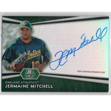 2012 Bowman Platinum Prospect Autographs #JM Jermaine Mitchell (30-X248-MLBATHLETICS)