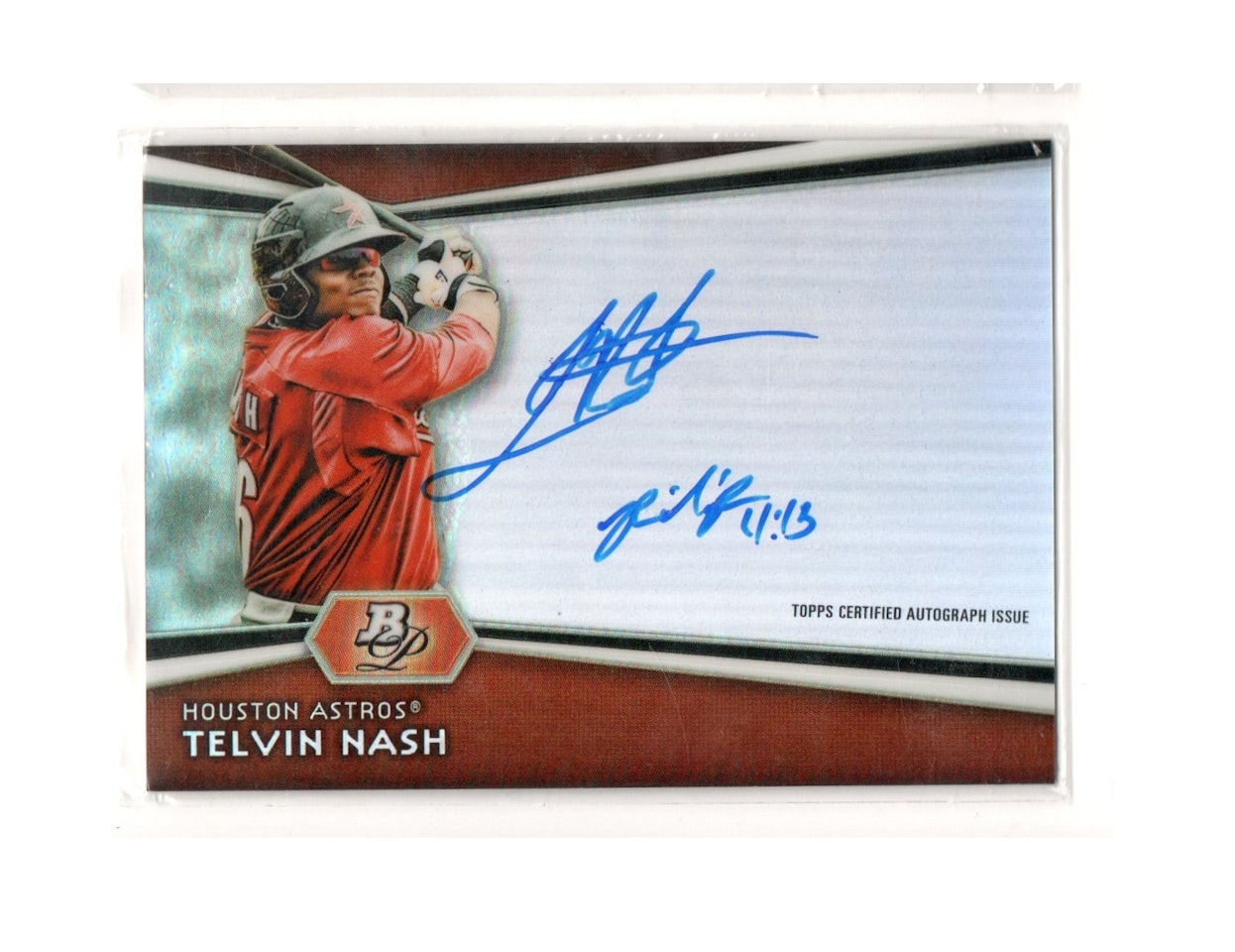 2012 Bowman Platinum Prospect Autographs #TN Telvin Nash (30-X243-MLBASTROS)