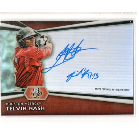 2012 Bowman Platinum Prospect Autographs #TN Telvin Nash (30-X243-MLBASTROS)