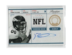 2012 Prestige NFL Passport Autographs #29 Ronnie Hillman (30-X23-NFLBRONCOS)
