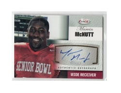 2012 SAGE Autographs Red #A33 Marvin McNutt (30-X241-NFLEAGLES)