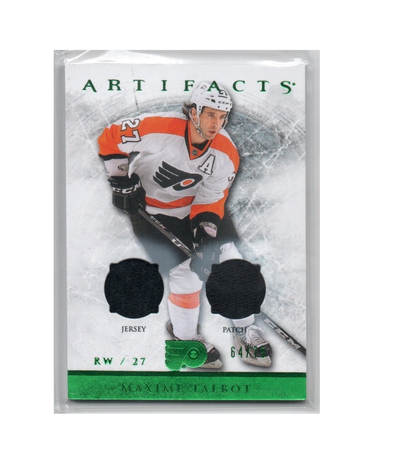 2012-13 Artifacts Jerseys Patch Emerald #61 Maxime Talbot (40-X281-FLYERS)