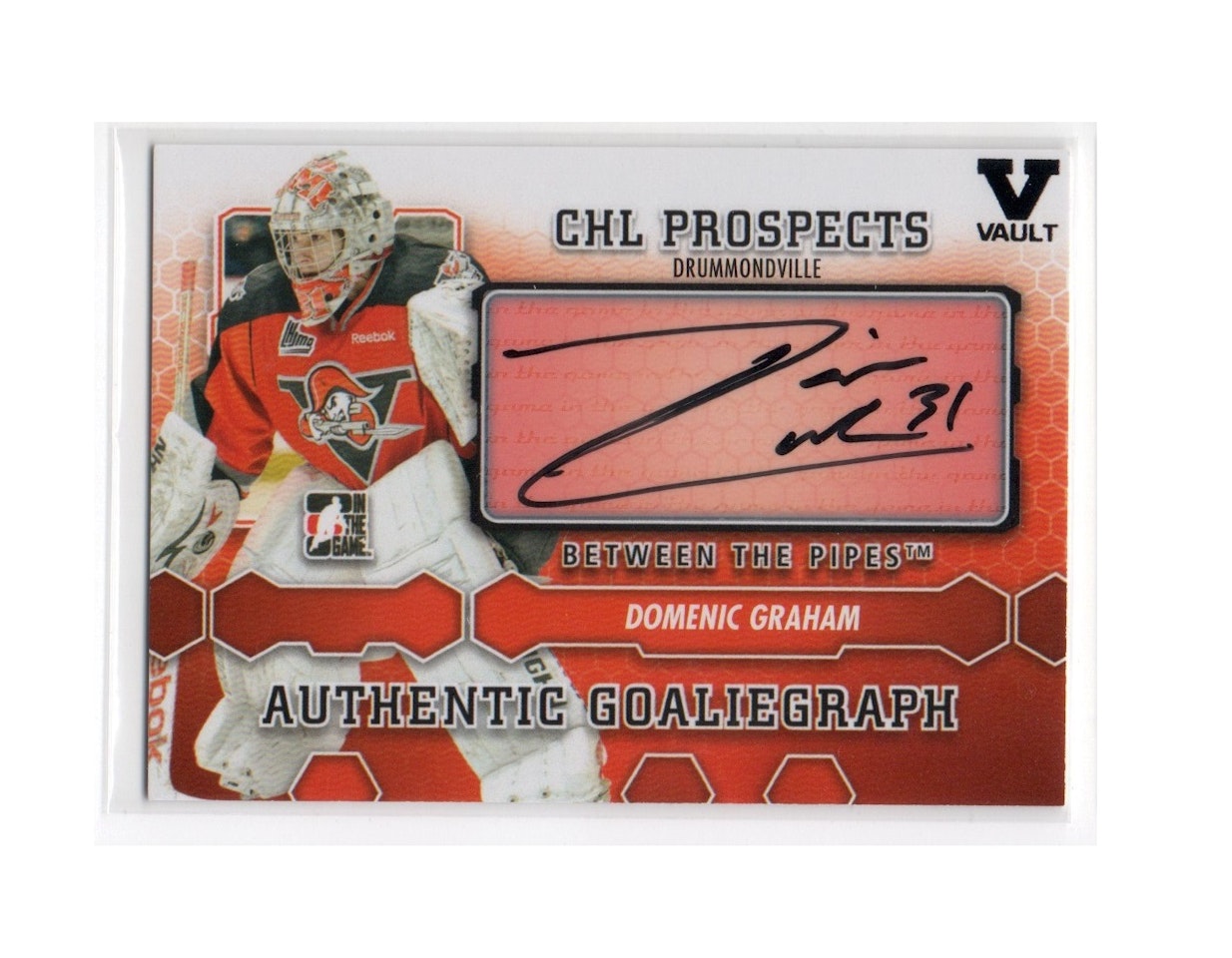 2012-13 Between The Pipes Autographs #ADG Domenic Graham (40-X184-OTHERS)