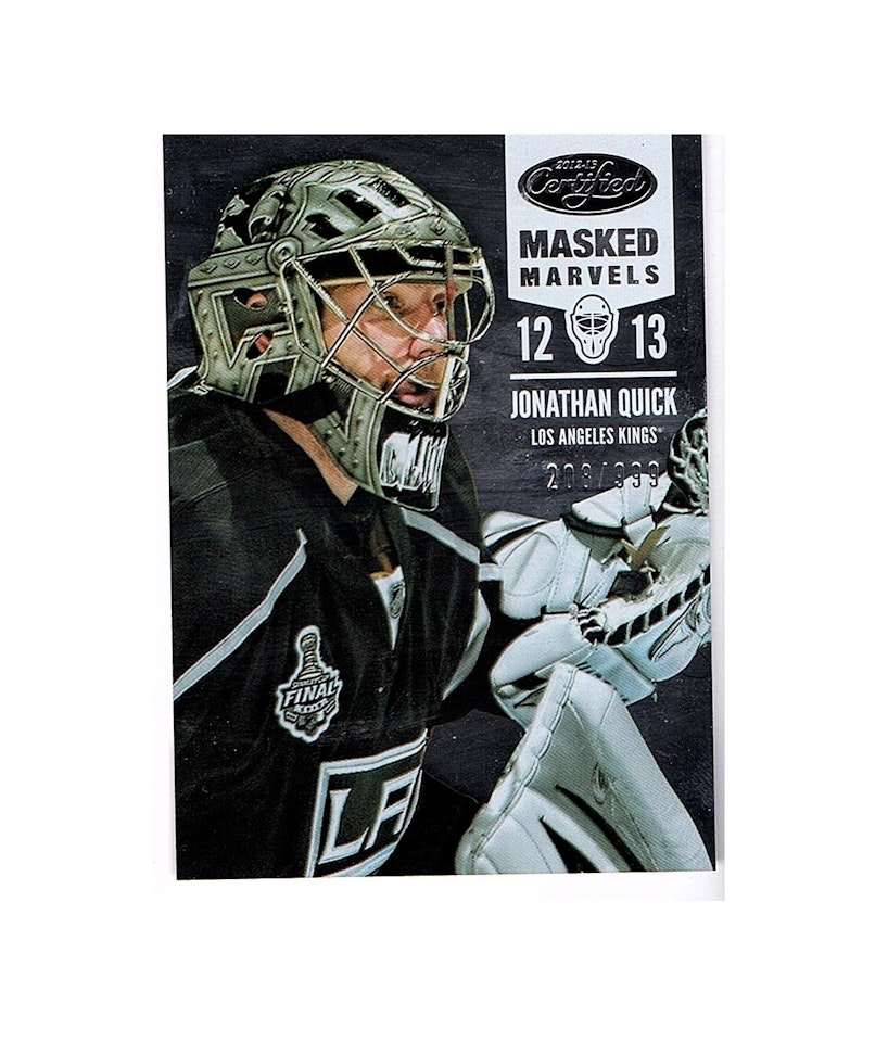 2012-13 Certified #102 Jonathan Quick MM (25-X64-NHLKINGS)