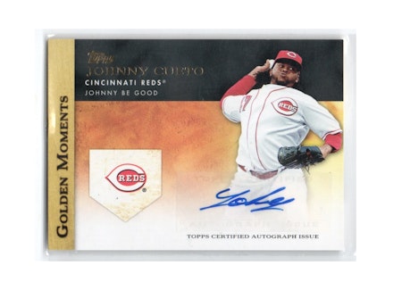 2012 Topps Golden Moments Autographs #JC Johnny Cueto (40-D7-MLBREDS)