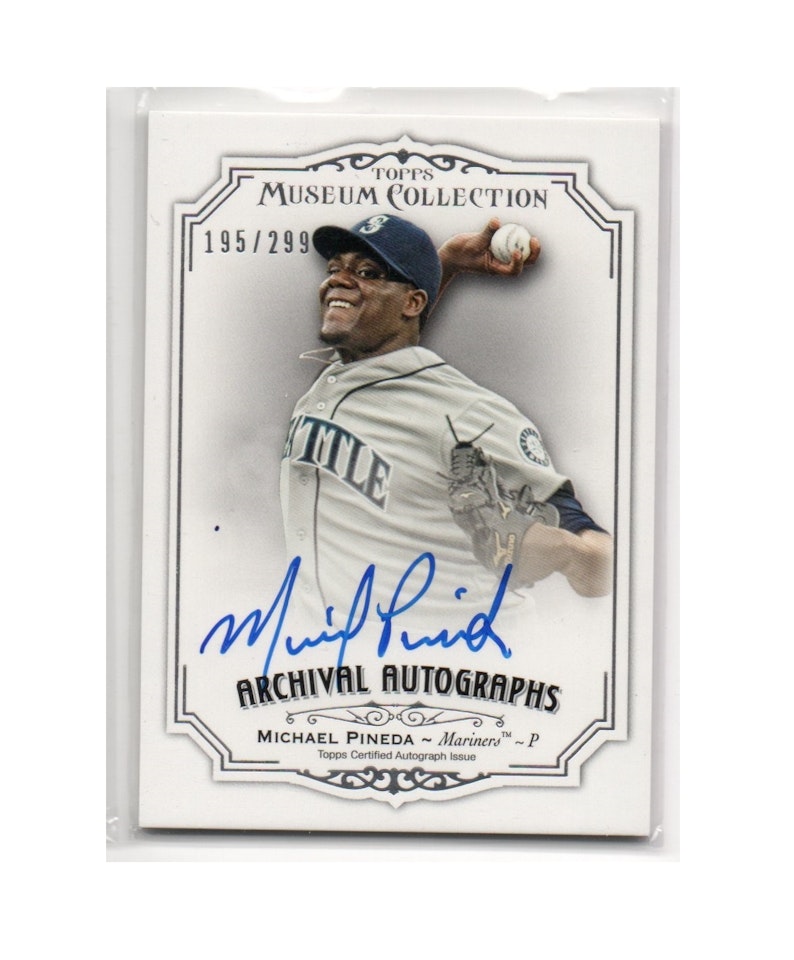 2012 Topps Museum Collection Archival Autographs #MP2 Michael Pineda (40-X250-MLBMARINERS)