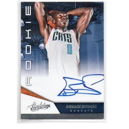 2012-13 Absolute #159 Bismack Biyombo AU249 RC (40-X260-NBABOBCATS)