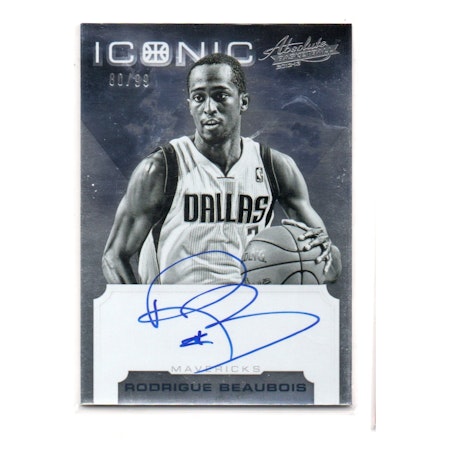 2012-13 Absolute Iconic Autographs #22 Rodrigue Beaubois (40-X261-NBAMAVERICKS)