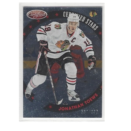 2012-13 Certified Stars #S9 Jonathan Toews (30-280x7-BLACKHAWKS)