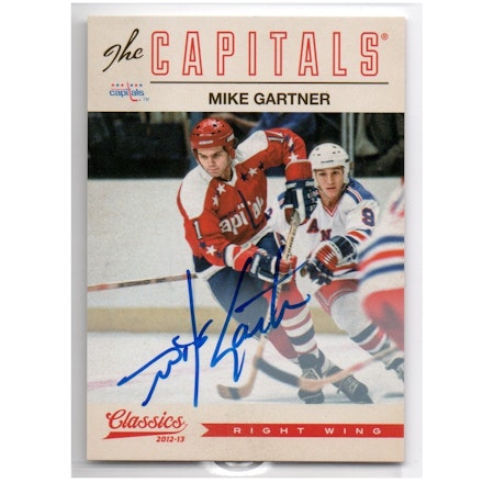 2012-13 Classics Signatures Autographs #152 Mike Gartner SP (250-X204-CAPITALS)