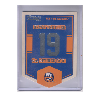 2012-13 Classics Signatures Banner Numbers #50 Bryan Trottier (25-X55-ISLANDERS)