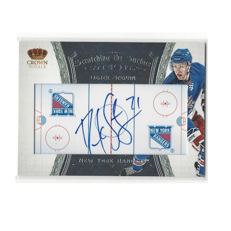 2012-13 Crown Royale Scratching the Surface Signatures #14 Derek Stepan (80-X73-RANGERS)