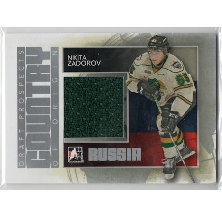 2012-13 ITG Draft Prospects Country of Origin Jerseys #COO06 Nikita Zadorov (40-X52-SABRES)