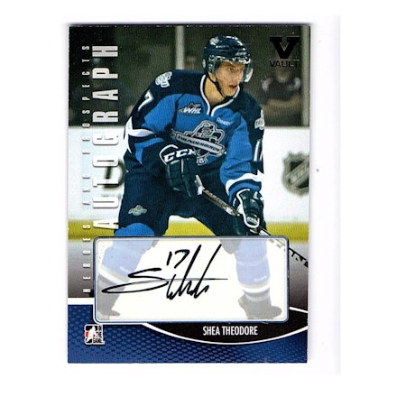 2012-13 ITG Heroes and Prospects Autographs #AST Shea Theodore (50-8x8-OTHERS)