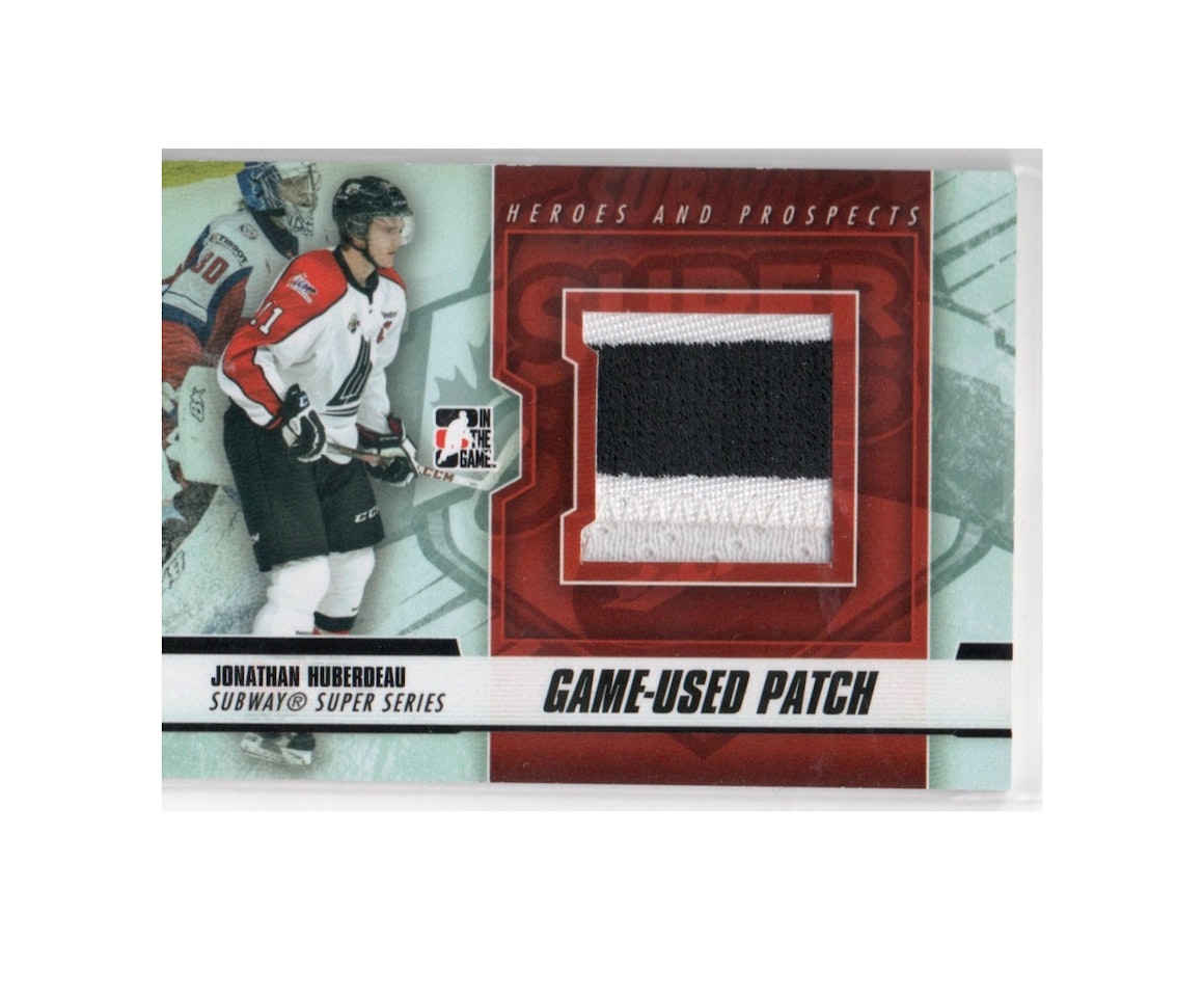 2012-13 ITG Heroes and Prospects Subway Super Series Jersey Patches #SSM22 Jonathan Huberdeau (100-X232-GAMEUSED-SERIAL-NHLPANTHERS)
