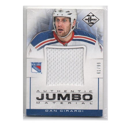 2012-13 Limited Jumbo Materials #JJDG Dan Girardi (40-X220-RANGERS)