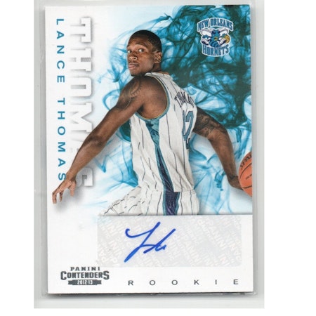 2012-13 Panini Contenders #248 Lance Thomas AU RC (40-X244-NBAHORNETS)