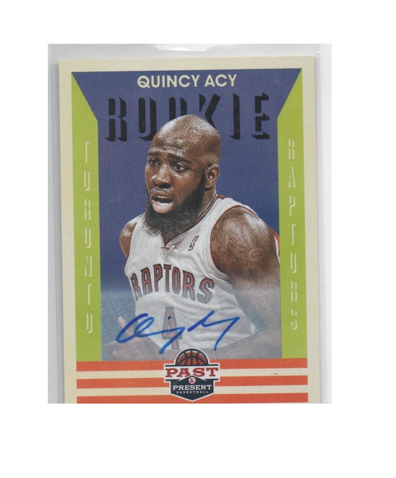 2012-13 Panini Past and Present Signatures #200 Quincy Acy (30-X260-NBARAPTORS)
