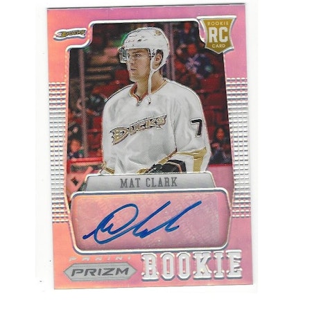 2012-13 Panini Prizm Autographs #53 Mat Clark (40-X120-DUCKS)