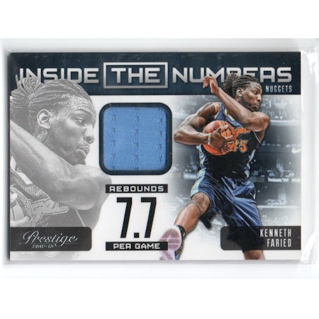 2012-13 Prestige Inside the Numbers Materials #47 Kenneth Faried (30-X246-NBANUGGETS)