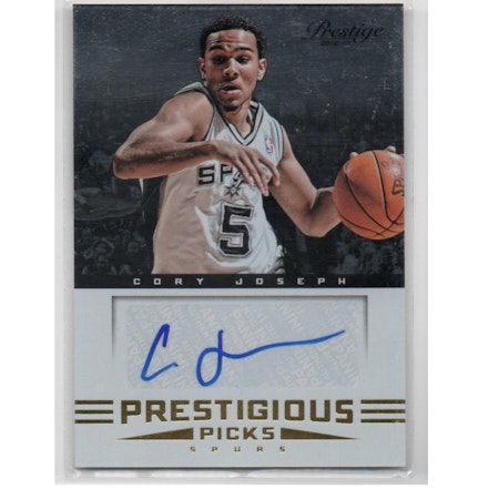 2012-13 Prestige Prestigious Picks Signatures #26 Cory Joseph (50-X246-NBASPURS)