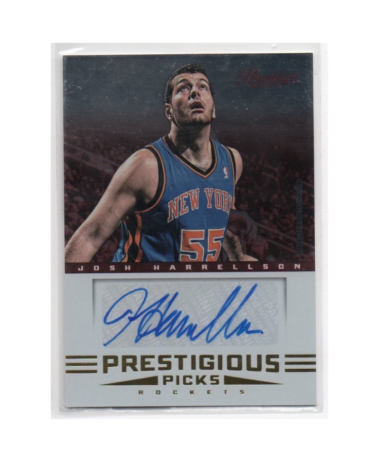 2012-13 Prestige Prestigious Picks Signatures #38 Josh Harrellson (30-X270-NBAKNICKS)