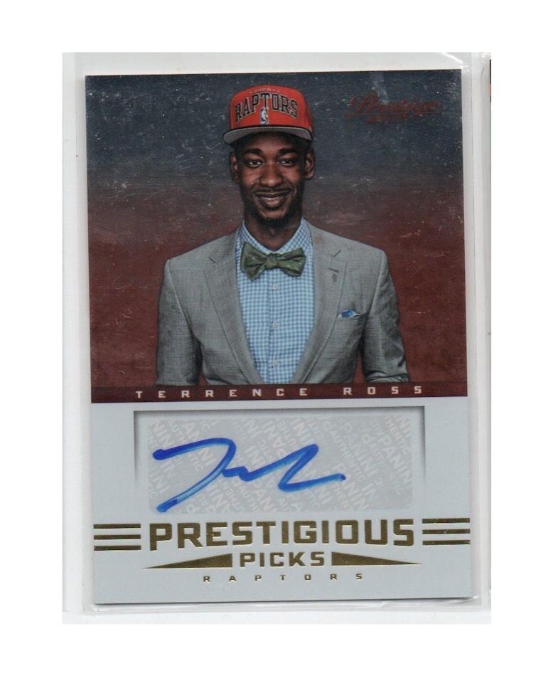 2012-13 Prestige Prestigious Picks Signatures #52 Terrence Ross (30-X18-NBARAPTORS)